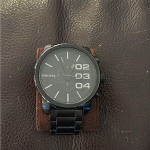 Diesel Matte Black Chronograph Watch